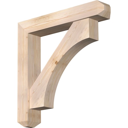 Ekena Millwork Westlake Craftsman Smooth Bracket w/ Offset Brace, Douglas Fir, 7 1/2"W x 42"D x 42"H BKT0806X42X42WTL04SDF